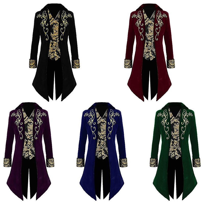 男士复古宫廷燕尾服外套表演服