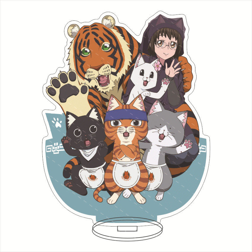 拉面赤猫 亚克力大立牌 文藏 佐佐木 萨布 珠子和猫们 亚克力摆件