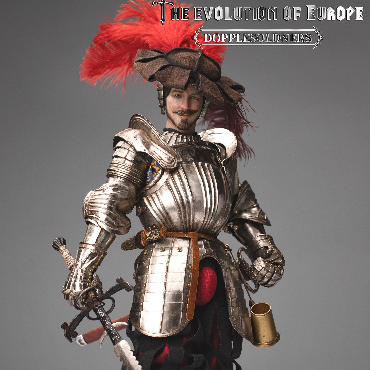 【现货】POP COSTUME 1/6 欧陆风云 都卜勒剑士 WF会场 可动人偶