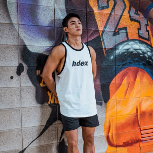 宽松健身跑步速干无袖 背心夏季 运动T恤篮球 Weight撞色美式 Light