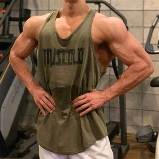 工字速干汗衫 Light Weight显大运动健身背心男休闲跑步透气无袖