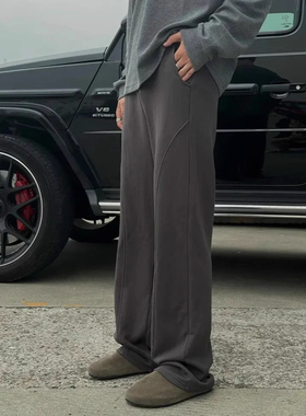 Light Weight春夏新款美式cleanfit薄款弯刀宽松解构卫裤休闲裤男