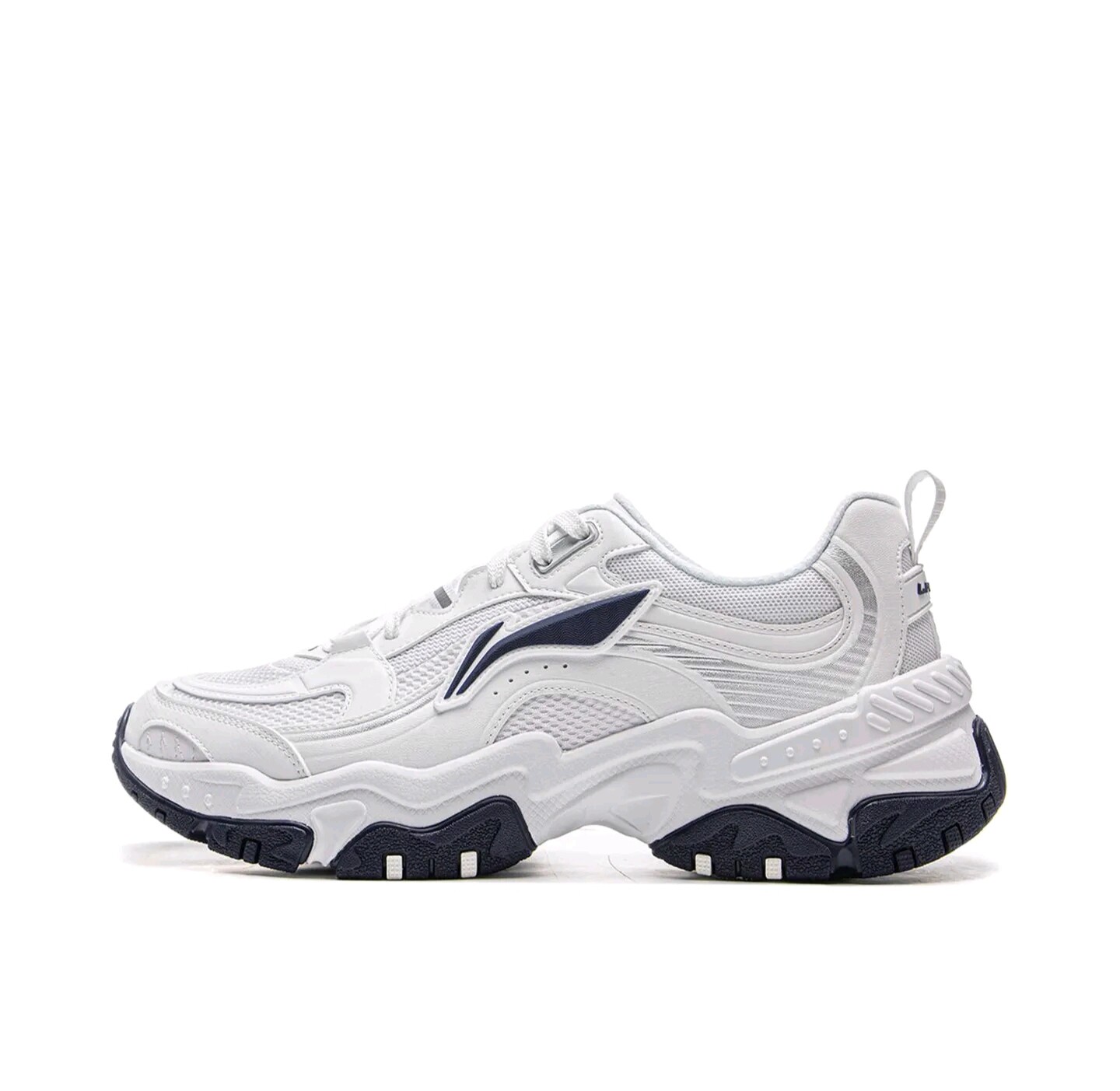 李宁红糖丨休闲鞋男鞋新款复古老爹鞋减震回弹厚底增高跑步运动鞋