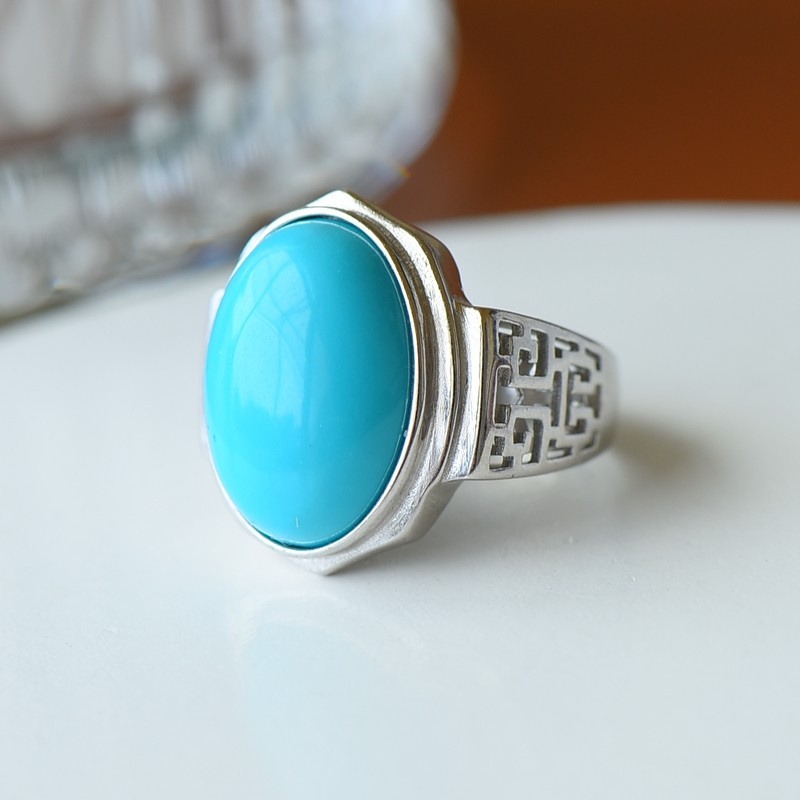 男女款S925纯银DIY镶嵌戒指空托