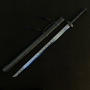 高锰钢盗墓笔记黑金古刀收藏摆件唐横刀龙泉镇刀剑防身武器未开刃