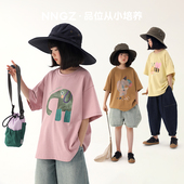 童装 t恤洋气时髦儿童套头衫 百搭上衣 女童卡通印花短袖 NNGZ夏季
