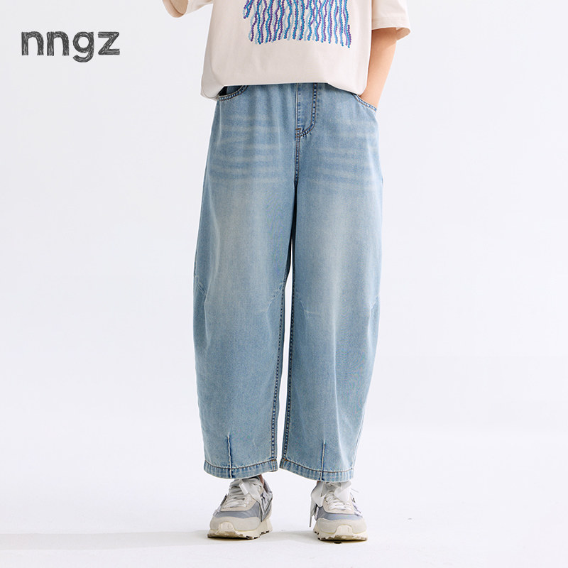 NNGZ夏季女童轻薄透气软牛仔裤洋气百搭儿童直筒裤子童装休闲裤