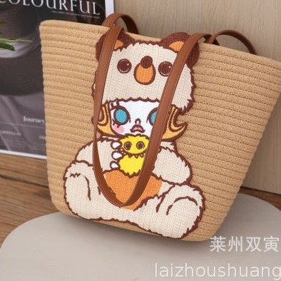 针织包大容量单肩斜挎休闲百搭包