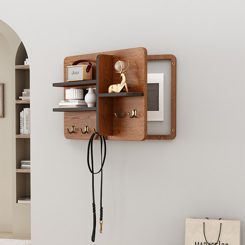 2024新款电表箱装饰画带挂钩置物