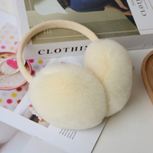 毛绒耳罩冬季 简约可爱保暖男女护耳朵耳捂子耳暖真獭兔毛耳套耳包