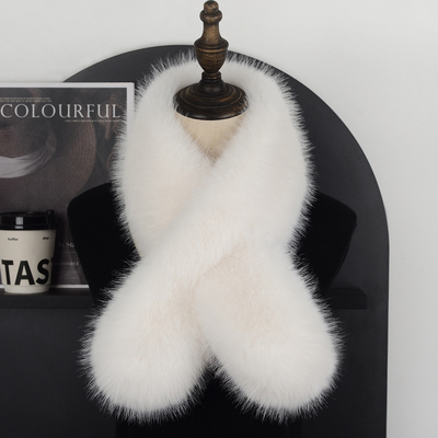 双面狐狸毛仿皮草围巾围脖