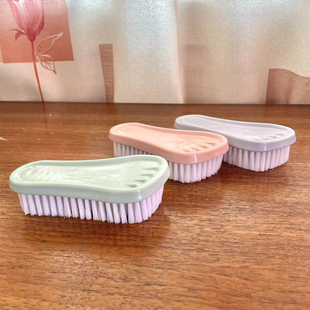 顺美小脚丫衣服刷鞋刷清洗刷家用清洁刷纯色塑料可爱简约小洗衣刷