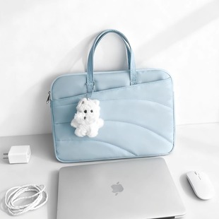 时尚笔记本电脑手提包14寸女生韩系小众适用苹果Macbook13.3/13.6寸微软惠普DELL15.6联想小新R9000P16寸防震