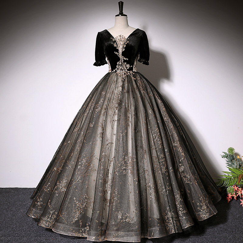 Advanced evening dress for princess, high-quality style, french style, tutu skirt