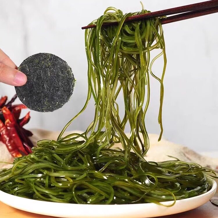 烘干压缩海带丝苗圆饼干货特产高泡发零脂下饭菜凉拌即食无盐免洗