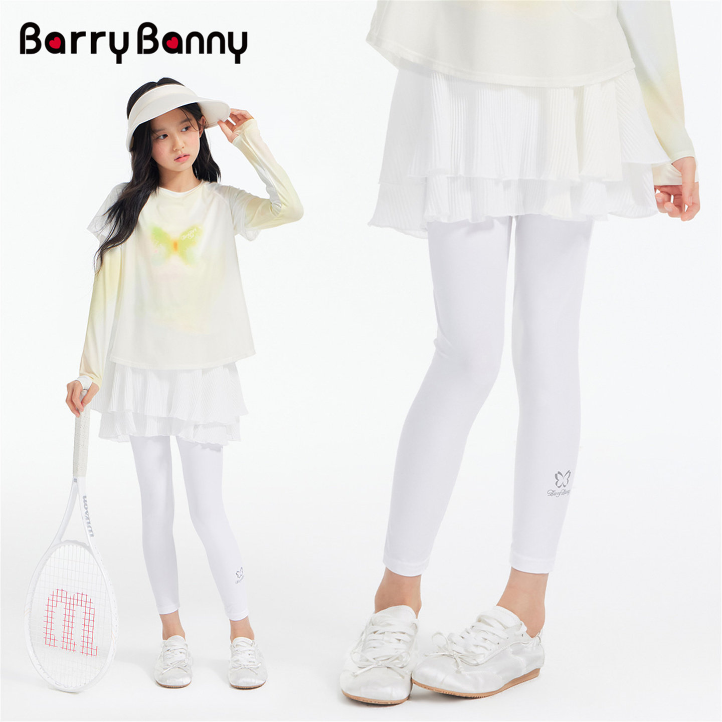 BarryBanny女童假两件裙裤打底裤图片