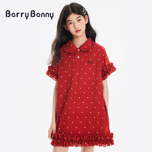 BarryBanny女童连衣裙夏季公主裙