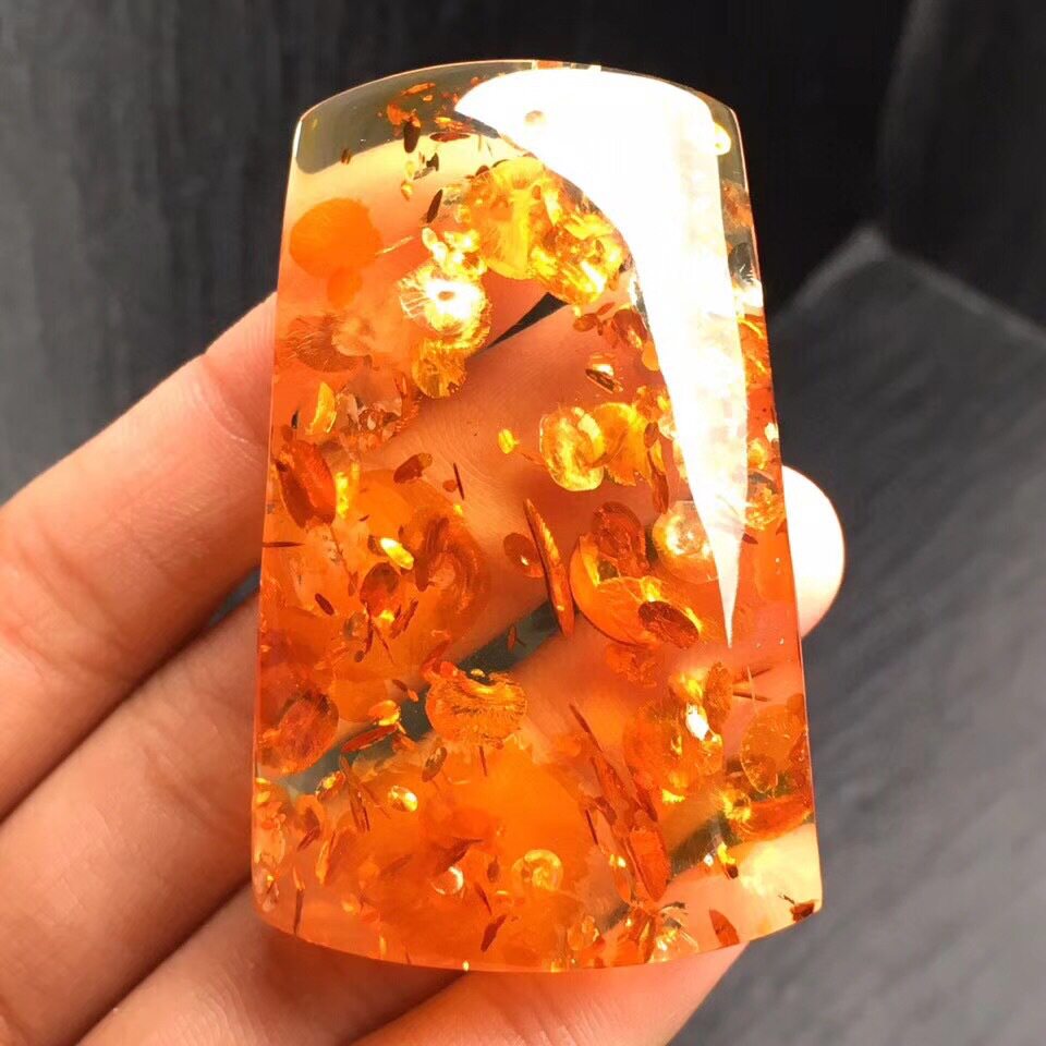 天然原矿琥珀蜜蜡花珀方牌无事牌手饰