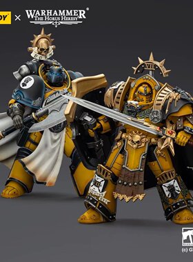 JOYTOY暗源战锤荷鲁斯之乱帝国之拳终结者盔甲智库执政官1:18兵人