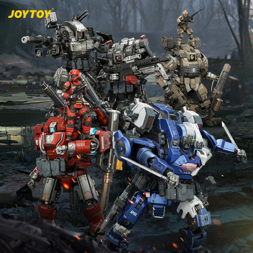 JOYTOY暗源天启铁幕擎天雷神2号极宙火力玄甲2号组装机甲模型手办