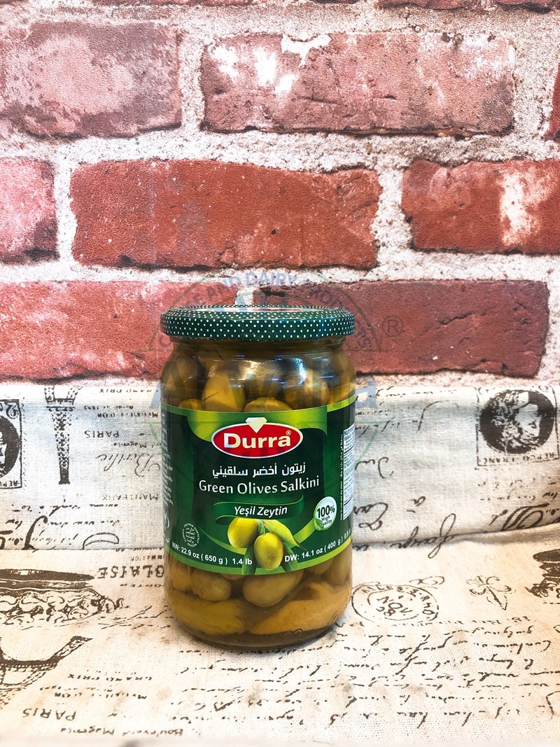 包邮aldurra green olive (salkini)多朗绿橄榄 650g
