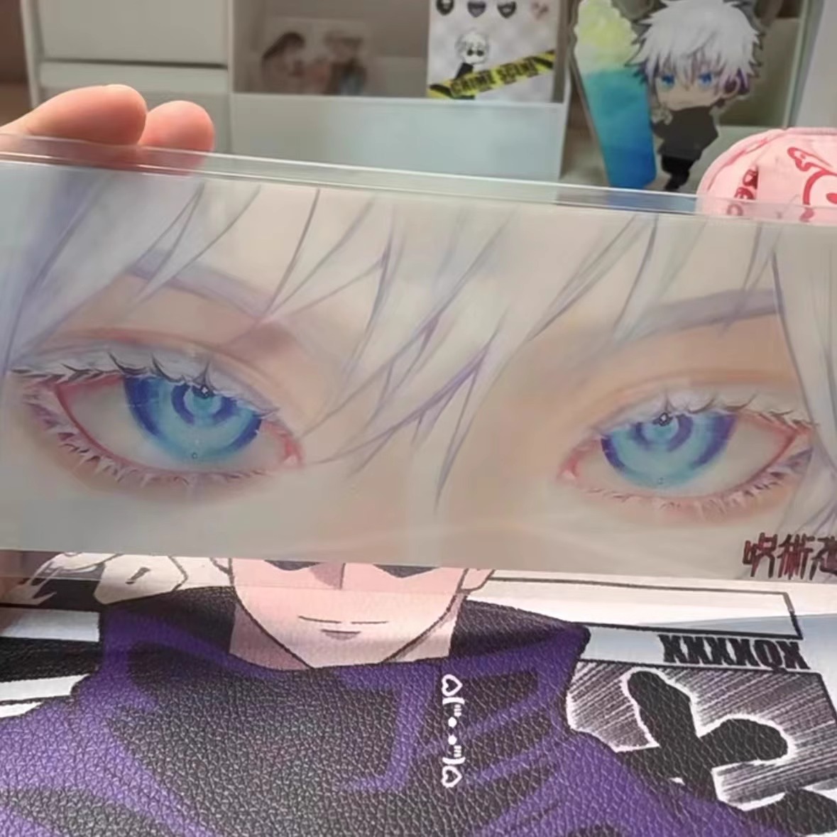 咒术回战周边苍天之瞳五条悟光栅卡透光眼睛条创意动漫高颜值卡片