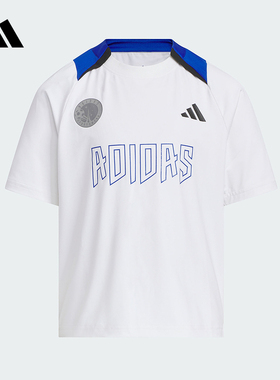 Adidas阿迪达斯2025年秋季新款男小童短袖透气舒适T恤KC5979