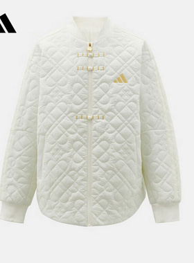 Adidas阿迪达斯女大童新中式时尚百搭拒水保暖运动休闲棉服KG5942