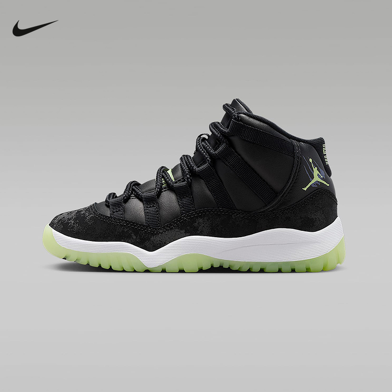耐克2025冬新款小童Jordan 11 Retro PS运动训练篮球鞋IB1379-001