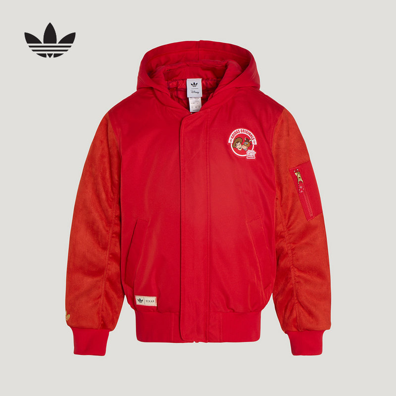 Adidas阿迪达斯男小童新款时尚三叶草休闲梭织运动保暖棉服KS8214,童装/婴儿装/亲子装,棉袄/棉服,淘宝优惠券,粉丝福利购,淘宝优惠卷