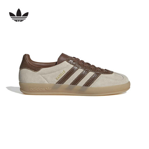 adidas阿迪达斯三叶草板鞋中性秋红GAZELLE INDOOR运动鞋 KH9693