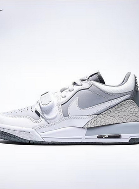 Nike耐克女鞋AJ312灰白色男女大童低帮缓震运动休闲鞋CD9054-005