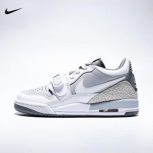 Nike耐克女鞋AJ312灰白色男女大童低帮缓震运动休闲鞋CD9054-005