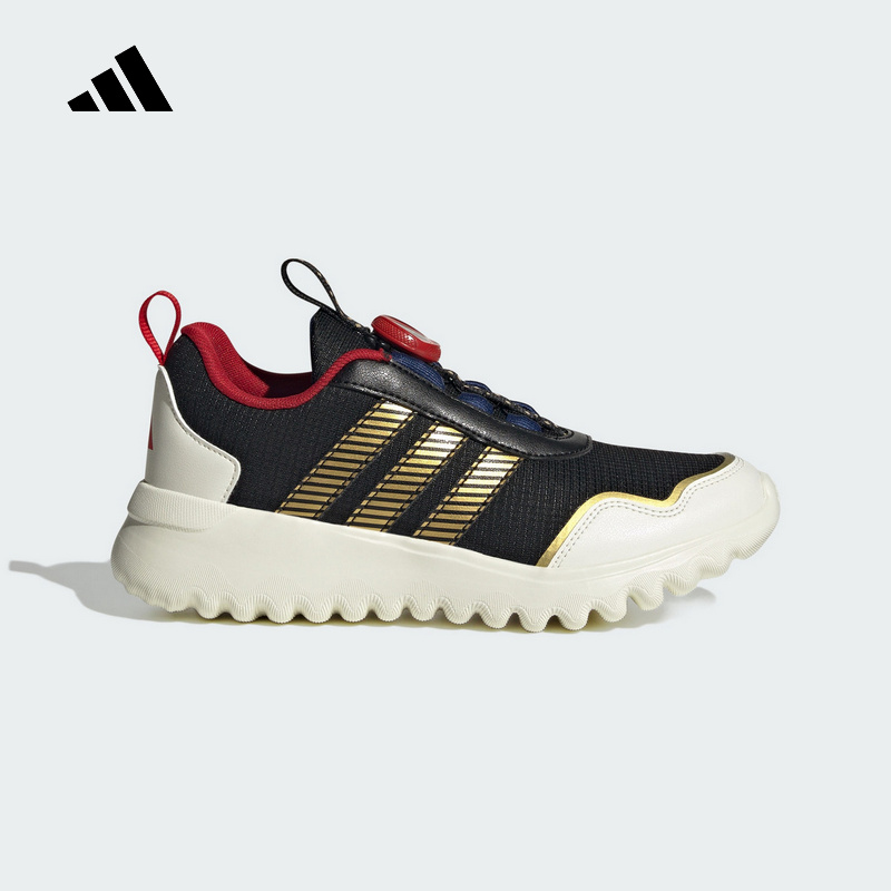 Adidas阿迪达斯男大童鞋2025春新款BOA旋转按钮训练跑步鞋JR3328