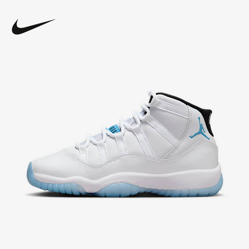 Nike耐克男女大童AJ11复刻休闲鞋新款运动鞋缓震篮球鞋378038-104