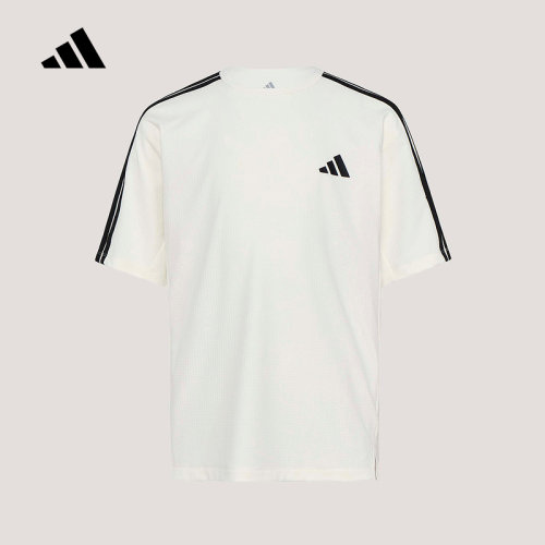 adidas阿迪达斯舒爽速干运动休闲短袖T恤2026夏男小童上衣 KY8371