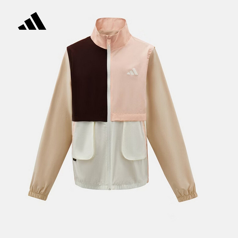 adidas阿迪达斯女小童撞色可拆卸袖马甲外套2026春梭织夹克KH0239,童装/婴儿装/亲子装,夹克/皮衣,淘宝优惠券,粉丝福利购,淘宝优惠卷