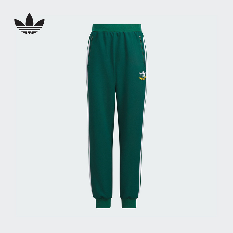 Adidas阿迪达斯男大童新款时尚运动裤百搭休闲三叶草长裤KB4590