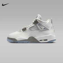 Nike耐克大童鞋新款AIR JORDAN 4运动鞋训练高帮篮球鞋HV4401-014