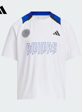 adidas阿迪达斯男小童速干凉爽短袖夏CLIMACOOL翻领T恤KC5979