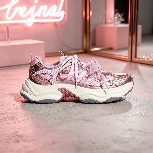 adidas阿迪达斯2026秋女XLG FIN PULSE厚底增高休闲老爹鞋 LA6810