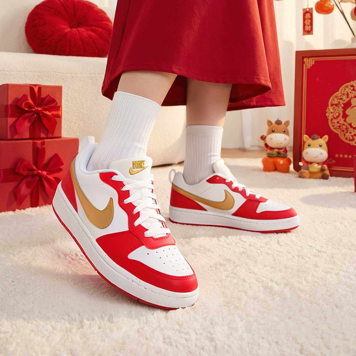 Nike耐克男女大童鞋26新款Court运动鞋舒适休闲鞋板鞋DV5456-137,童鞋/婴儿鞋/亲子鞋,运动鞋,淘宝优惠券,粉丝福利购,淘宝优惠卷