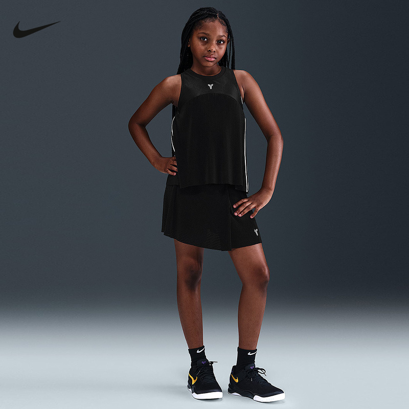 NIKE耐克Kobe科比女大童速干篮球裤裙夏季运动针织短裤IB0005-010