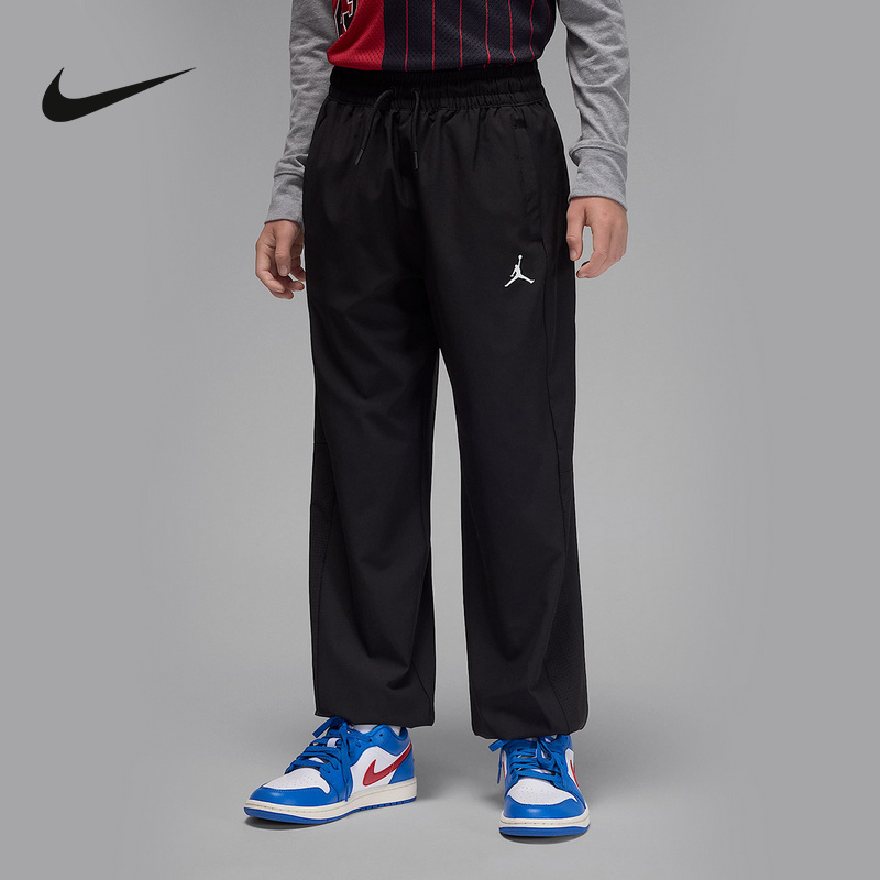 Nike耐克男女裤新款宽松舒适百搭透气儿童运动梭织长裤IQ5324-010