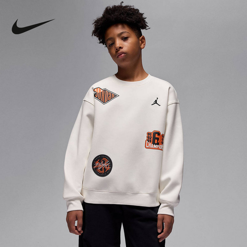 Nike耐克男童新款时尚针织套头衫休闲舒适运动无帽卫衣IO6197-133,童装/婴儿装/亲子装,卫衣/绒衫,淘宝优惠券,粉丝福利购,淘宝优惠卷