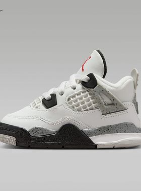 NIKE耐克婴童鞋新款JORDAN 4 RETROOGBT运动训练篮球鞋IB4387-100