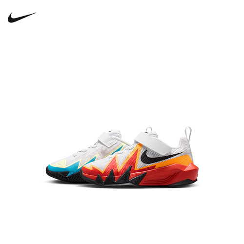 NIKE耐克幼童鞋S.T. DYNAMITE小火星鸳鸯色休闲篮球鞋IO0282-100