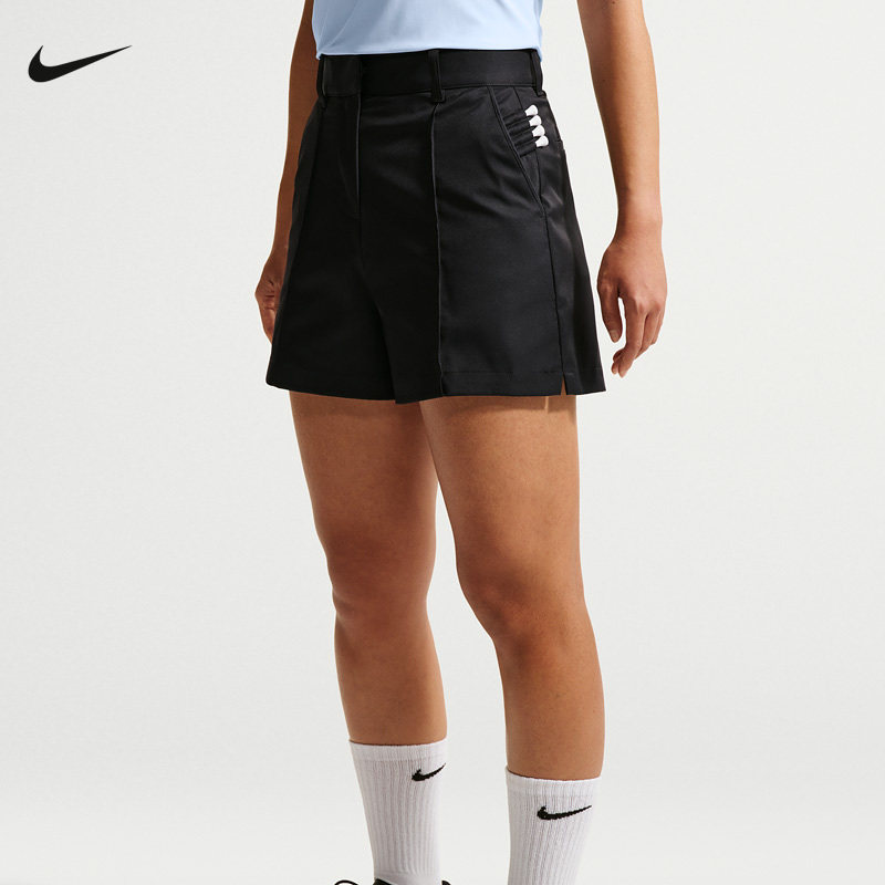 Nike耐克女子高尔夫短裤2026夏新款宽松透气针织运动裤IH3247-010图片