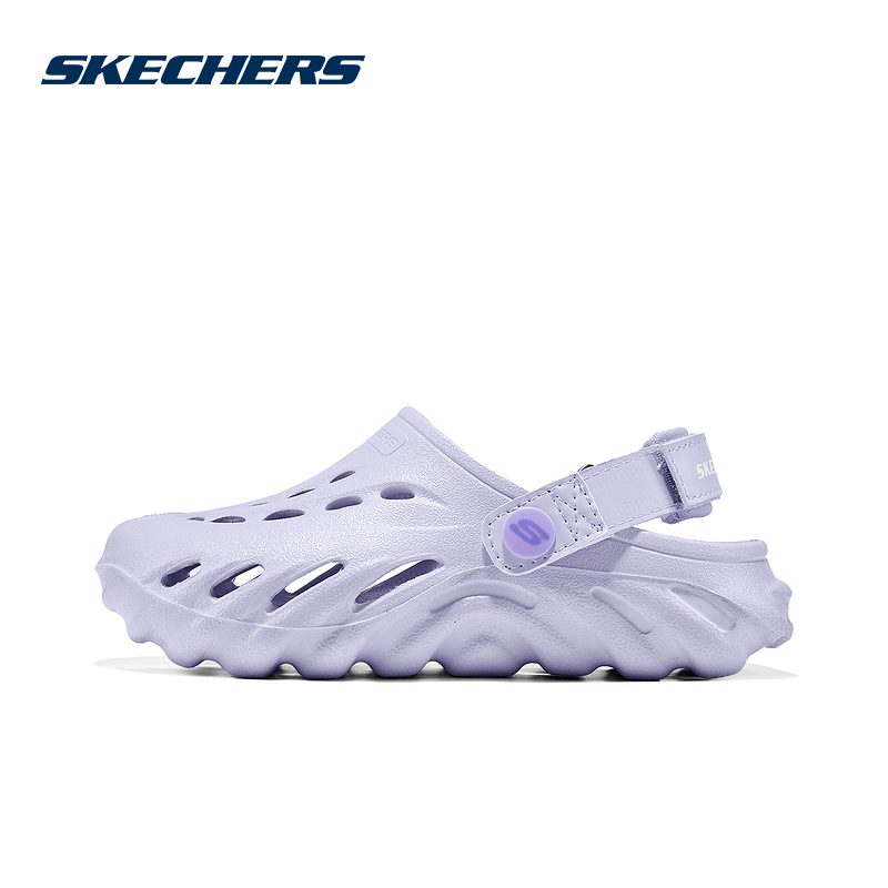 SKECHERS斯凯奇2025夏季新款女童休闲鞋凉拖鞋洞洞鞋308454L/LAV