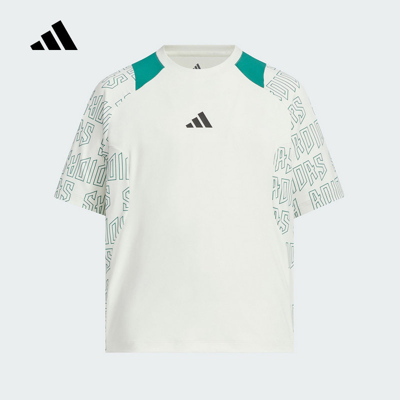 Adidas阿迪达斯男大童休闲舒适JK BTS TEE SS运动短袖T恤KC2535